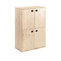 Meuble Astigarraga Dinamic4 4 portes Naturel Bois Pin 105,4 x70,8 x 33 cm