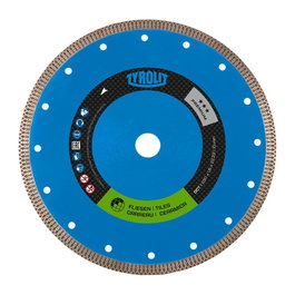Tyrolit 639560 Disque diamanté continu Ø125 x 1,2 x 22,23 mm pour carreaux céramique et grès