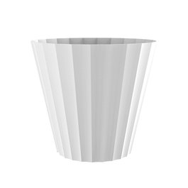 Plastiken Maceta de inyección modèle Doric blanc Ø32 x 29 cm