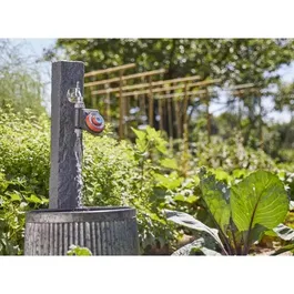 Gardena - Programmateur d'arrosage Easy Plus - Bouton rotatif - Technologie Safe Stop - Résistant à l'eau