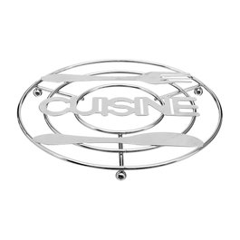 5Five Salvamanteles métallique chromé Ø 20 cm hauteur 1,5 cm pour cuisine