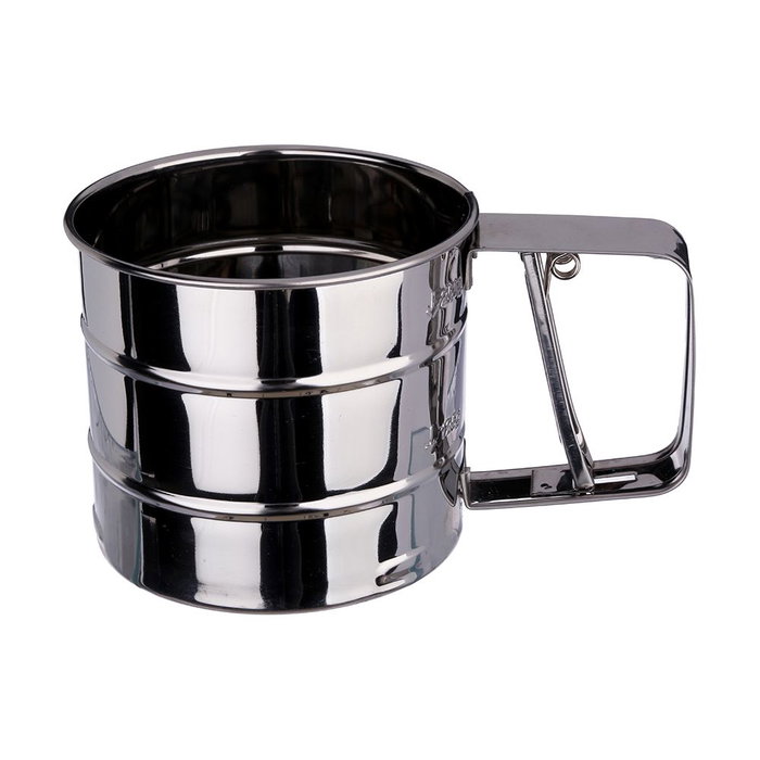 5Five Tamis à farine en acier inoxydable Ø10 x 9 cm - Chrome 5Five Tamis à farine en acier inoxydable Ø10 x 9 cm - Chrome