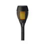Lumineo Lot de 4 Estaches Solaires Effet Flamme Noir