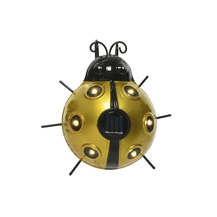 Lumineo Figure Solaire Métallique Coccinelle Modèles Variés 14,5 x 13 x 5 cm 6 LED 6h Autonomie