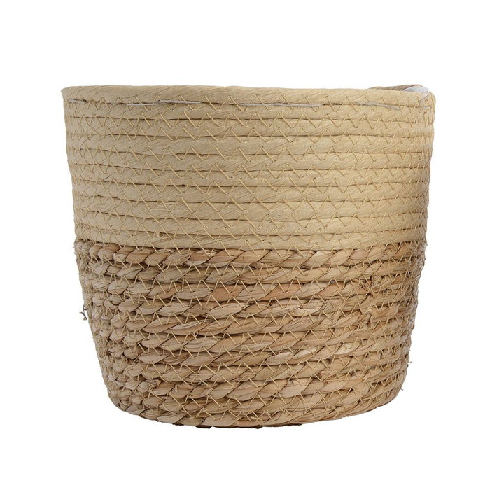 KSD Lot de 3 paniers en jute nature Ø20,5 x 16,5 cm KSD Lot de 3 paniers en jute nature Ø20,5 x 16,5 cm