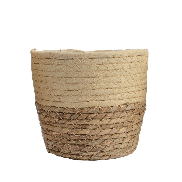 KSD Lot de 3 paniers en jute nature Ø20,5 x 16,5 cm KSD Lot de 3 paniers en jute nature Ø20,5 x 16,5 cm