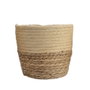 KSD Lot de 3 paniers en jute nature Ø20,5 x 16,5 cm