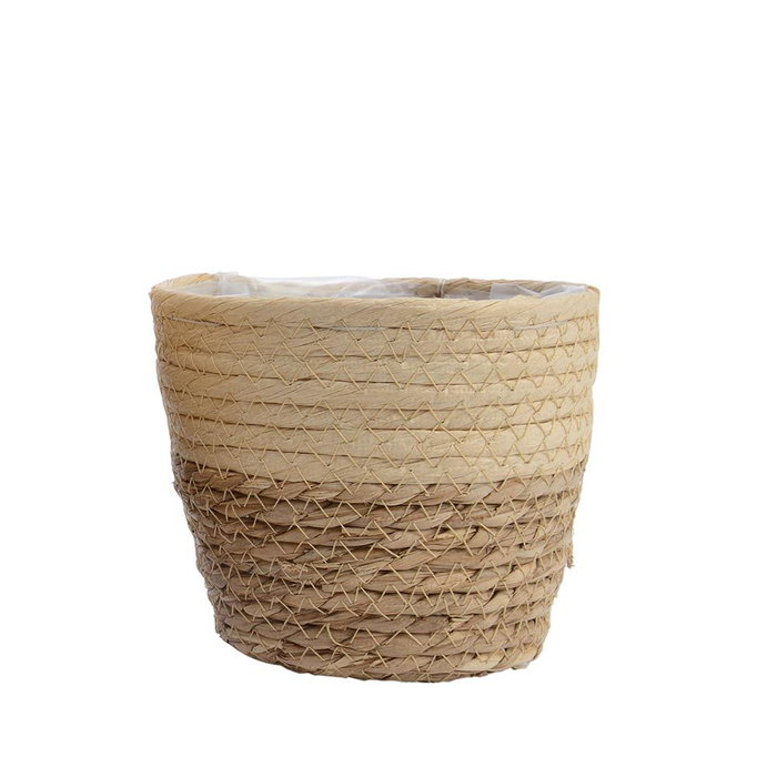 KSD Lot de 3 paniers en jute nature Ø20,5 x 16,5 cm KSD Lot de 3 paniers en jute nature Ø20,5 x 16,5 cm