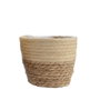 KSD Lot de 3 paniers en jute nature Ø20,5 x 16,5 cm