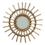 Decoris Miroir en osier forme soleil Ø40 x 2,5 cm modèles variés