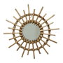 Decoris Miroir en osier forme soleil Ø40 x 2,5 cm modèles variés