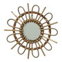 Decoris Miroir en osier forme soleil Ø40 x 2,5 cm modèles variés