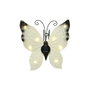 Lumineo Figurine Solaire Métallique Papillon LED 8 Lumières Couleurs Assorties 17,8 x 6 x 4 cm
