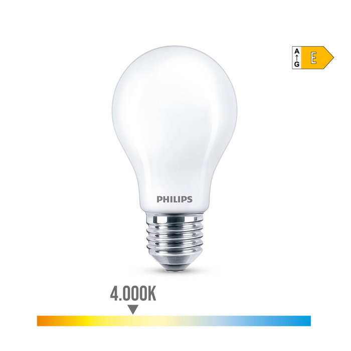 Lampe LED Philips Standard E 8,5 W E27 1055 lm Ø 6 x 10,4 cm (4000 K)