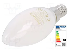 Philips Ampoule LED Bougie E14 4,3W 470 lm Lumière Chaude