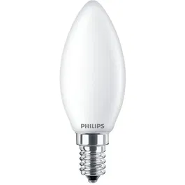 Philips Ampoule LED Classic 40W Flamme E14 Blanc Chaud Non Dimmable - Équivalent 40W - Éclairage Chaud et Économe