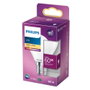 Philips Ampoule LED E14 6.5W 806lm 2700K Blanc Chaud Esphérique Ø4.5x8cm Non Variateur