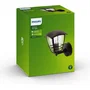Philips Creek - Applique murale extérieure orientation vers le haut, Noir, IP44, culot E27