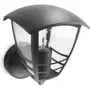 Philips Creek Applique d'extérieur Montante en Aluminium Noir Design Galbé avec Diffuseur Lanterne pour Ampoule Incandescente