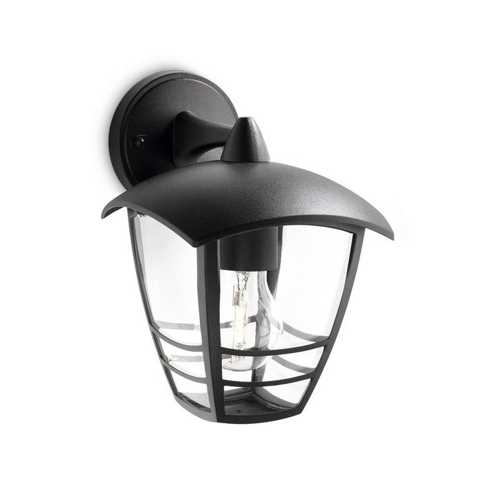 Philips Creek Applique murale extérieure, Noir, Orientation vers le bas