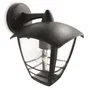 Philips Creek - Lanterne murale extérieure en aluminium noir - Applique d'éclairage avec diffuseur en polycarbonate - 24 x 17.5 x 20 cm