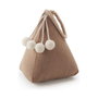 Inofix Butée de porte textile décorative modèle sac beige
