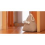 Inofix Tope de porte textile décoratif modèle saco beige 18 x 13 x 14 cm