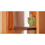 Inofix Cáctus Tope de porte textile décoratif en polyester vert 25 x 15 x 15 cm