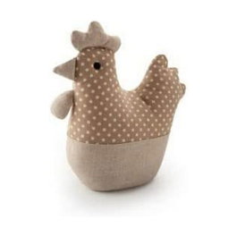 Inofix Butée de porte textile modèle Gallina beige, 30 x 28 x 10 cm