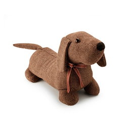 Inofix Butée de porte textile décorative modèle chien marron