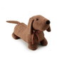 Inofix Butée de porte textile décorative modèle chien marron