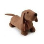 Inofix Butée de porte textile décorative modèle chien marron