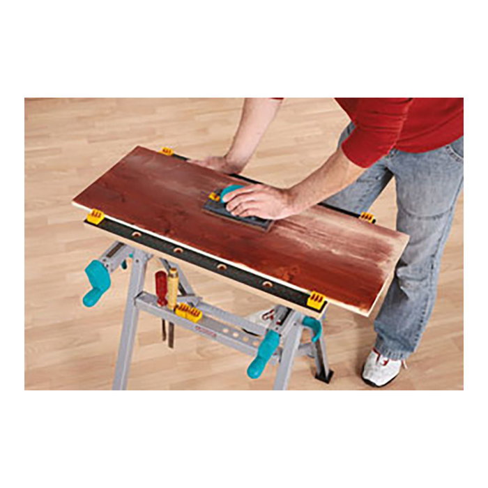Wolfcraft 1424295 - Établi de serrage avec châssis renforcé en aluminium 64,5x30 cm / 45x80 cm usage professionnel et domestique Wolfcraft 1424295 - Établi de serrage avec châssis renforcé en aluminium 64,5x30 cm / 45x80 cm usage professionnel et domestique