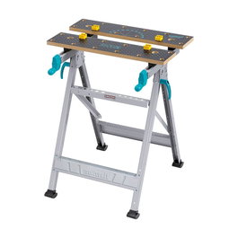 Wolfcraft 1424295 - Établi de serrage avec châssis renforcé en aluminium 64,5x30 cm / 45x80 cm usage professionnel et domestique