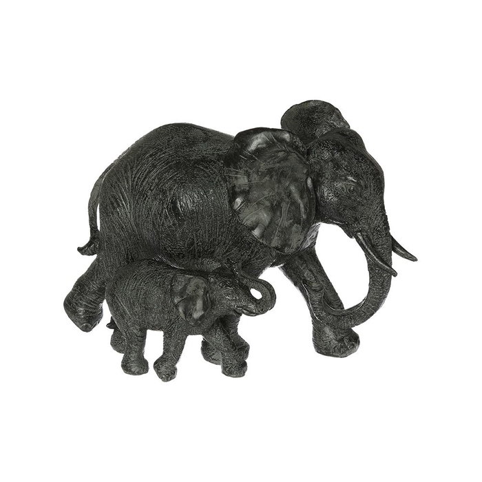 Figurine Décorative Atmosphera 15,5 x 22,5 x 12 cm Résine Eléphant Multicouleur