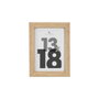 Atmosphera Eva Cadre photo en bois naturel avec passe-partout, 13 x 18 cm, multiposition