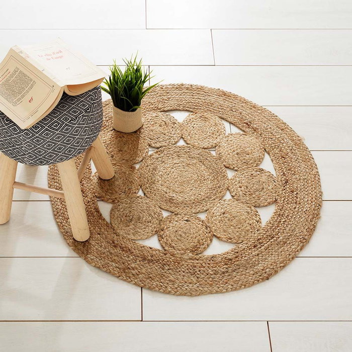 Tapis Atmosphera Naturel Jute (Ø 80 cm)