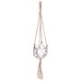 Atmosphera Suspension décorative en jute et cristal Ø10,5 x 56 cm couleur naturelle