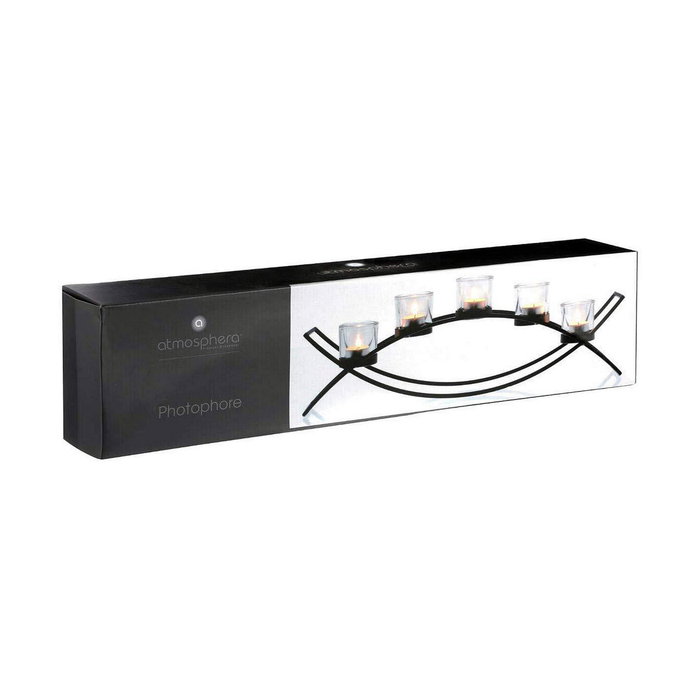 Bougeoir Atmosphera Tealight Métal (55 x 13,5 x 9 cm) Bougeoir Atmosphera Tealight Métal (55 x 13,5 x 9 cm)