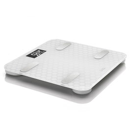 Laica PS7011 Balance de salle de bain intelligente Bluetooth, Blanc et Argenté, 180 kg