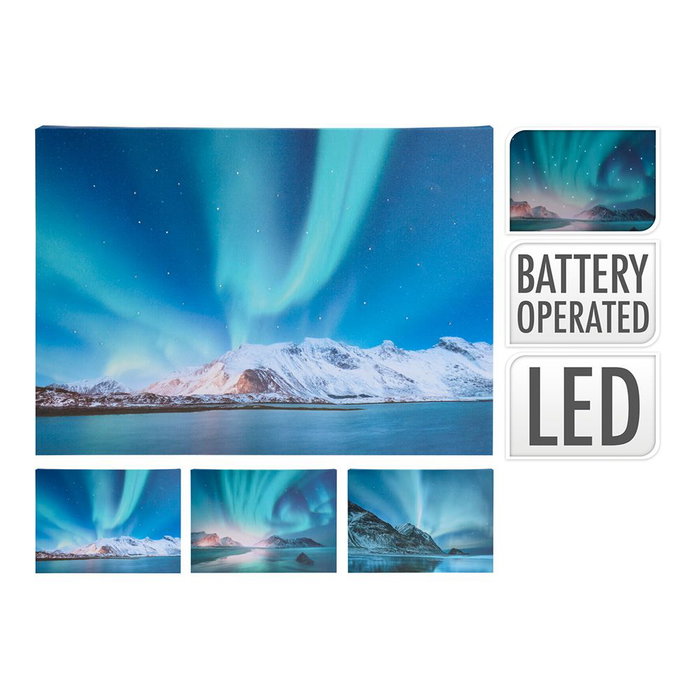 BigBuy Home Tableau avec LED 28 x 38 cm