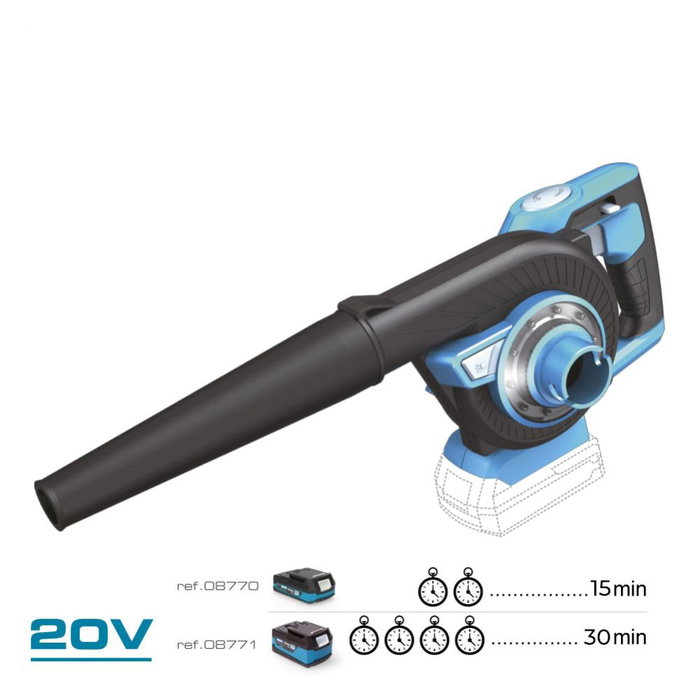 Souffleuse Koma Tools Pro Series 20 V Aspirateur