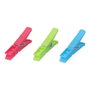 Edm Lot de 12 pinces à linge en plastique colorées 9 cm avec ressort métallique inoxydable
