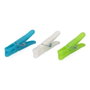 Edm Lot de 24 Pinces à Linge en Plastique Couleurs Variées 8 cm avec Ressort Métal Inox