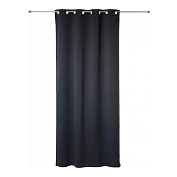Atmosphera Rideaux Opaques Gris Polyester 2 Unités (135 x 240 cm)