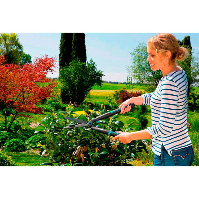Gardena EasyCut Taille-haies jardin avec lame de 20 cm gris/bleu Gardena EasyCut Taille-haies jardin avec lame de 20 cm gris/bleu