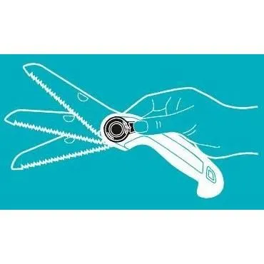 Gardena 135 P - Scie à élaguer repliable avec lame en acier trempé de 135 mm, poignée ergonomique et blocage 3 positions