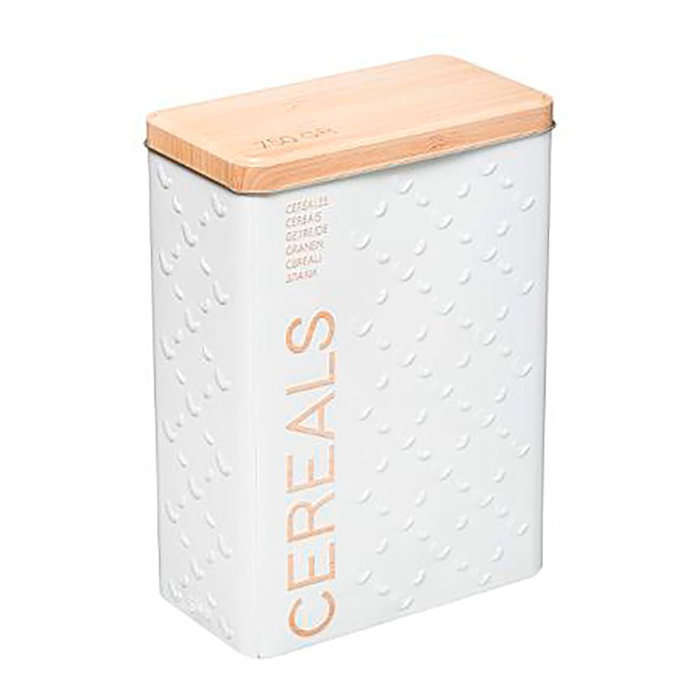 Boîte Multiusage Nature Scandi Métal Blanc 750 g Boîte Multiusage Nature Scandi Métal Blanc 750 g