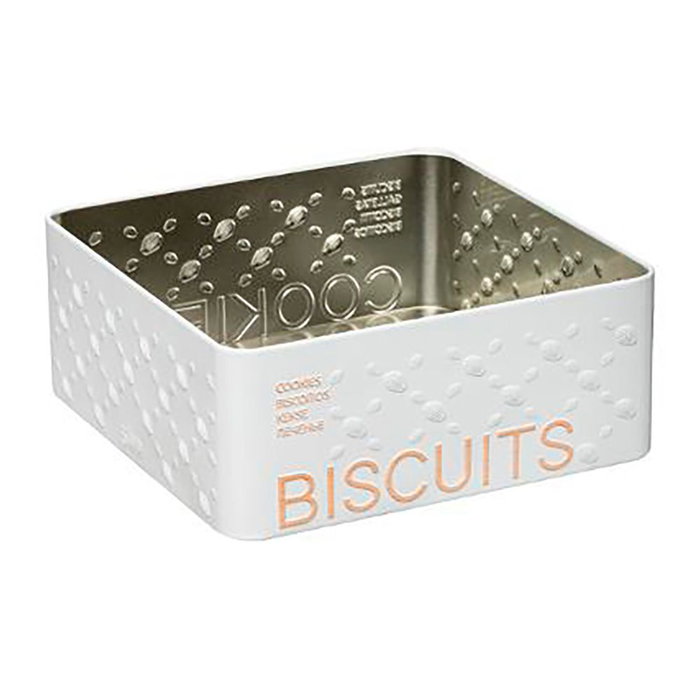 Boîte Multiusage Nature Scandi Métal Blanc 500 gr