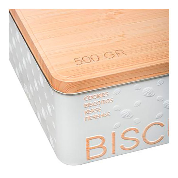 Boîte Multiusage Nature Scandi Métal Blanc 500 gr